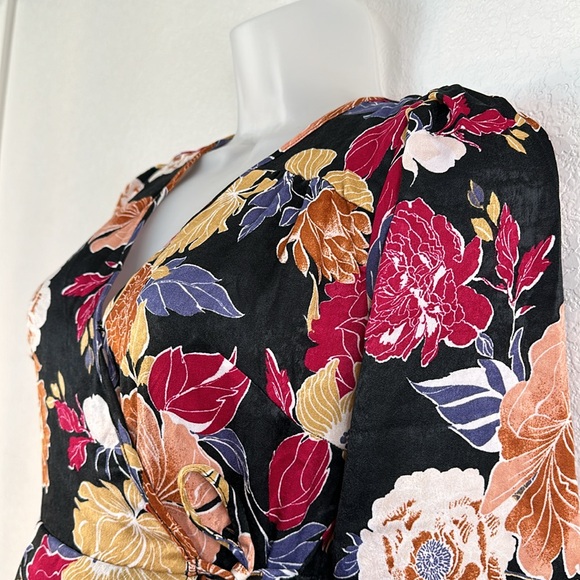 Band Of The Free Astrid Hi-Lo Floral Wrap Maxi Boho Dress (S) NWT - Picture 10 of 13